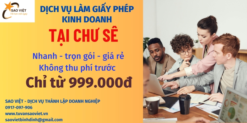Tất tần tật những thủ tục để thành lập doanh nghiệp tại Chư Sê Gia Lai