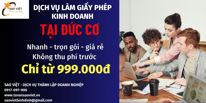 Tất tần tật những thủ tục để thành lập doanh nghiệp tại Đức Cơ Gia Lai