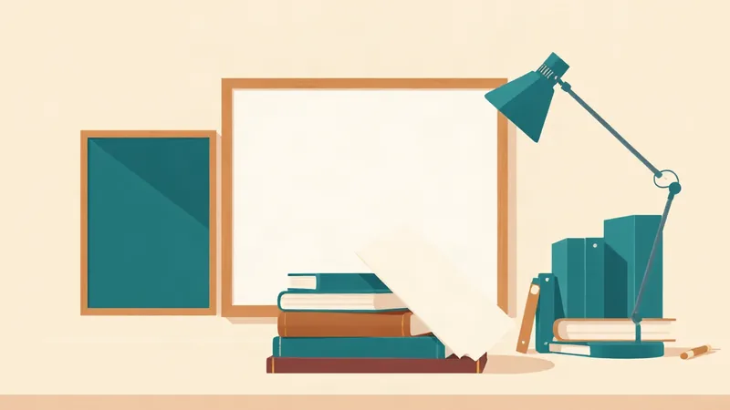 A blank board, stacked books, a desk lamp and a sheet on a desk: licensing a tutoring business